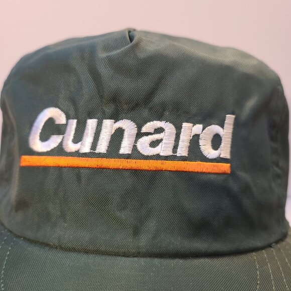 Vintage 90s Cunard Embroidered Nylon Hat - Picture 2 of 8